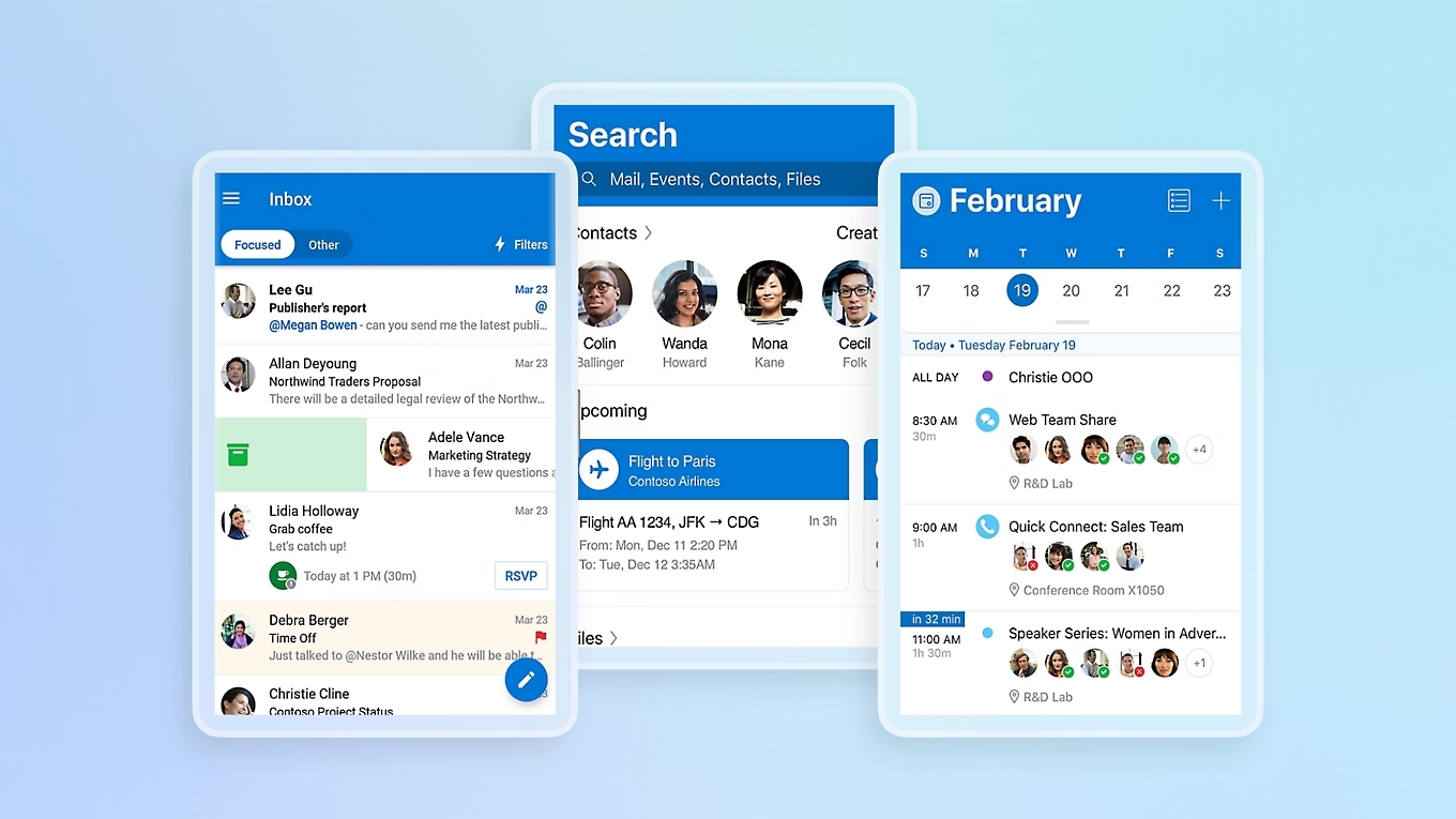 Outlook para móviles